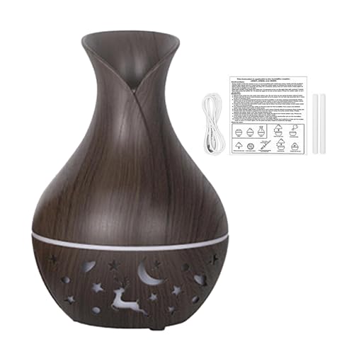 Duftöldiffusoren Aroma Diffuser, Aromatherapie Mit Farben Licht LED, Beleuchtung, Luftbefeuchter 200 Ml Elektrisch Öle Diffusor, Duftöl, Aroma Ätherische Öle Duftlampe Nebeldiffusoren Für Zuhause Büro von Luckxing