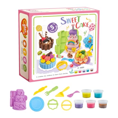 Farbteig-Küchenset,Teigküchen-Spielset - Burger Maker Play Food Toys Tools Kit - Vorschul-Lernaktivitäten für Kinder, Mädchen, ab 3 Jahren, Lebensmittelspielzeug von Luckxing