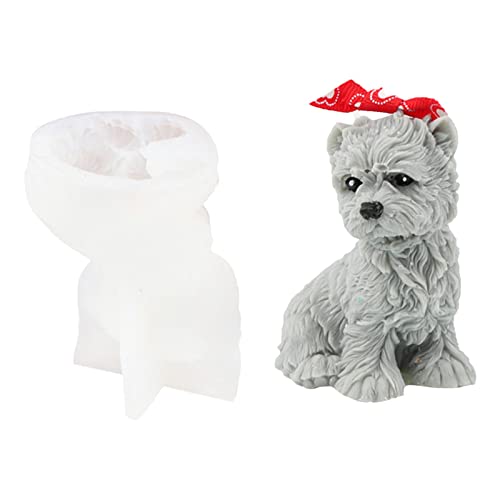 Silikon Kerzenformen Silikonform Hund Form Hundeform Tier Backformen Seifenform Kerzenform Für Fondant Kuchen Verwendet Für Kuchen, Seifen, Pudding, Pralinen Und Anderen Kunsthandwerk von Luckxing