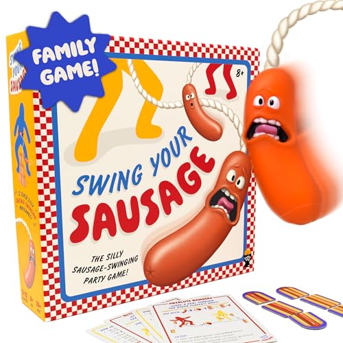 Lucky Egg Swing Your Sausage – Lustige Partyspiele für Erwachsene für Gruppen – Indoor-Spiele für Erwachsene und Kinder – Partyspiele für Familienfeiern und Geburtstage – Festival und von Lucky Egg