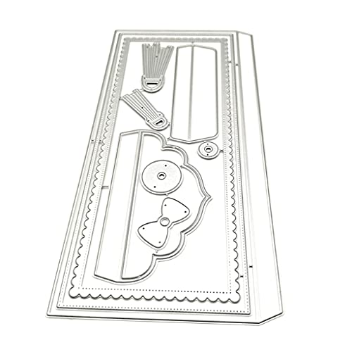 Luckyl Envelope Stanzmaschine Stanzschablone, Stanzschablonen Scrapbooking Stanzschablonen Stanzformen Prägeschablonen Papier Handwerk Deko Festival Geburtstag Karten Geschenk Silver von Luckyl