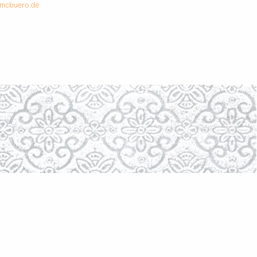 10 x Ludwig Bähr Bastelpapier Highlight 215g/qm 50x70cm silber Ornamen von Ludwig Bähr