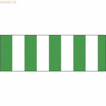 10 x Ludwig Bähr Tonpapier Streifen 130g/qm 49,5x68cm grün/weiß von Ludwig Bähr