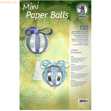 Ludwig Bähr Bastelset Mini Paper Balls Festive Ornaments von Ludwig Bähr