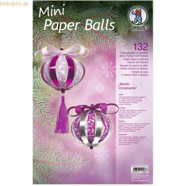 Ludwig Bähr Bastelset Mini Paper Balls Mystic Ornaments von Ludwig Bähr