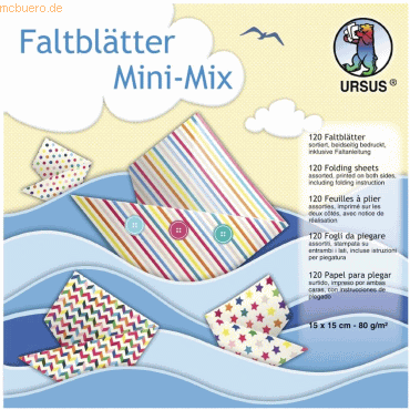 Ludwig Bähr Faltblätter 15x15cm 80g/qm VE=120 Blatt 'Mini-Mix' Motive von Ludwig Bähr