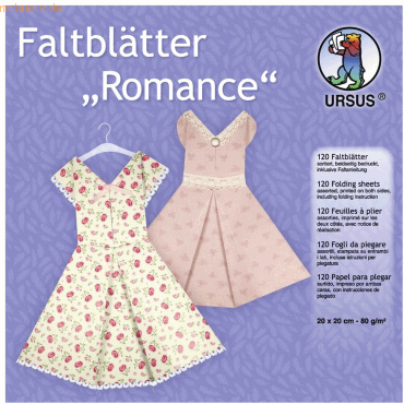 Ludwig Bähr Faltblätter Romance 80g/qm 20x20cm VE=120 Blatt 10 Motive von Ludwig Bähr