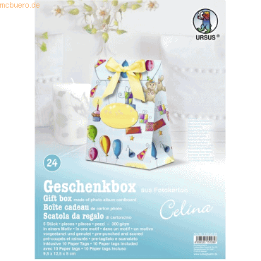 Ludwig Bähr Geschenkbox Celina 9,5x12,5x5cm VE=5 Stück Motiv: 24 von Ludwig Bähr