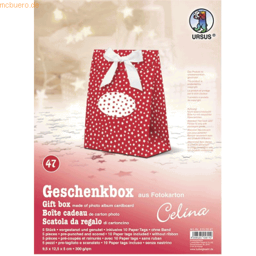 Ludwig Bähr Geschenkbox Celina 9,5x12,5x5cm VE=5 Stück Motiv: 47 von Ludwig Bähr