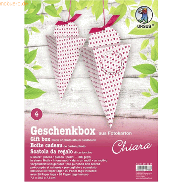 Ludwig Bähr Geschenkbox Chiara 7,5x20x7,5cm VE=5 Stück Motiv: 04 von Ludwig Bähr