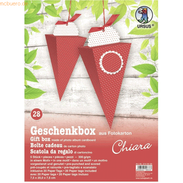 Ludwig Bähr Geschenkbox Chiara 7,5x20x7,5cm VE=5 Stück Motiv: 28 von Ludwig Bähr