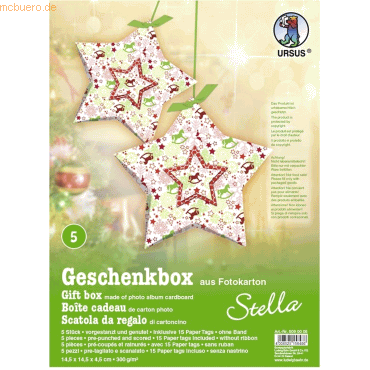 Ludwig Bähr Geschenkbox Stella 14,5x14,5x4cm VE=5 Stück Motiv: 05 von Ludwig Bähr