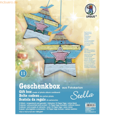 Ludwig Bähr Geschenkbox Stella 14,5x14,5x4cm VE=5 Stück Motiv: 11 von Ludwig Bähr