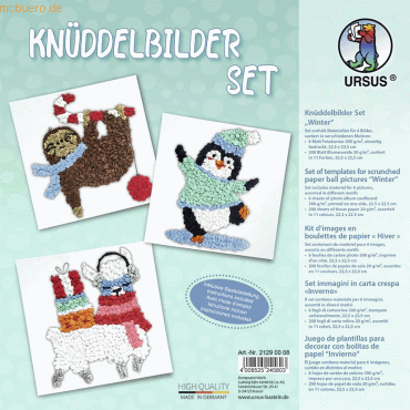 Ludwig Bähr Knüddelbilder-Set 'Winter' von Ludwig Bähr