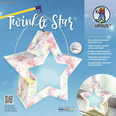 Ludwig Bähr Laternen-Bastelset Twinkle Star 300g/qm 19,3x18,3x8cm Rege von Ludwig Bähr