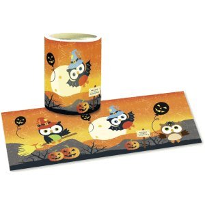 Ludwig Bähr Laternenzuschnitte Halloween Eulen Transparentpapier 115g/qm 20x50cm VE=25 Blatt von Ludwig Bähr