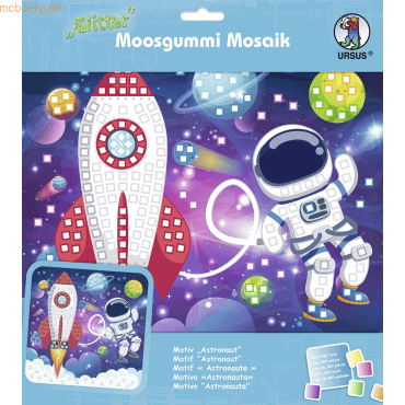 Ludwig Bähr Moosgummi Mosaik Glitter Astronaut von Ludwig Bähr