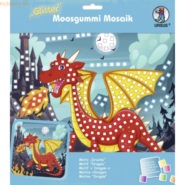 Ludwig Bähr Moosgummi Mosaik Glitter Drache von Ludwig Bähr