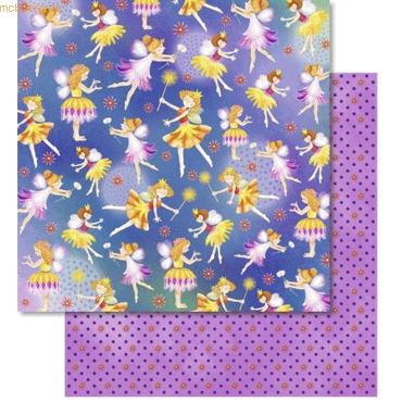 Ludwig Bähr Scrapbook Paper Premium Glitter 30,5x30,5cm VE=25 Blatt Mo von Ludwig Bähr