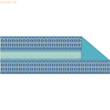 Ludwig Bähr Tonkarton 220g/qm 23x33cm VE=5 Bogen Bordüren türkis von Ludwig Bähr