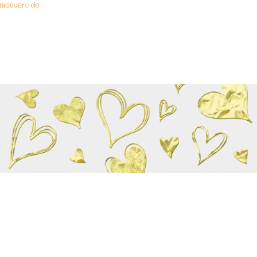 Ludwig Bähr Transparentpapier Golden style 115g/qm A4 VE=5 Blatt Herze von Ludwig Bähr