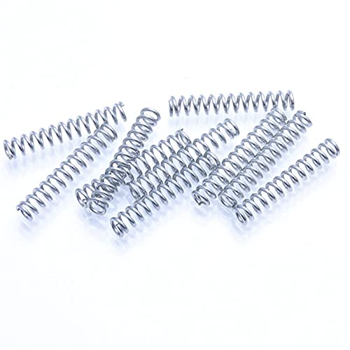 Zixinz-Druckfedern 20 stücke Kugelschreiber Feder Kleine langgestreckte Druckfeder 0. 4mm Zinkplattierdraht 0, 4 mm, Gute Flexibilität (Length : 0.4x4.3x30mm) von Lueao