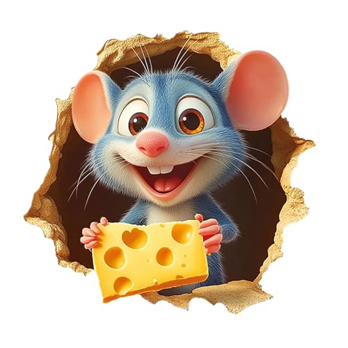 Lueear 3D-Wandkunst- : 3D-Cartoon-Loch-Aufkleber, kreativ, abziehen und aufkleben, niedlich, abnehmbar, Aufkleber für Badezimmer, Schlafzimmer, Klassenzimmer, Küche, Kinderzimmer, Heimdekoration Lueear 3D-Wandkunst- : 3D-Cartoon-Loch-Aufkleber, kreativ, abziehen und aufkleben, niedlich, abnehmbar, Aufkleber für Badezimmer, Schlafzimmer, Klassenzimmer, Küche, Kinderzimmer, Heimdekoration von Lueear