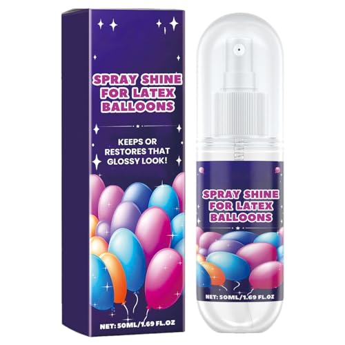 Lueear Ballon-Glühspray,Ballon-Aufheller-Spray - Balloon Glow Aufhellerspray | 50 ml schnell trocknendes Düsenspray für hochglänzendes Ballondekor auf Partys, Hochzeiten und Veranstaltungen für von Lueear