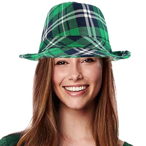 Lueear Kobold-Kostüm – grüne irische Feiertags-Kopfbedeckung, irisches Kleeblatt-Kostüm, St. Patrick's Day Foto-Requisiten für Erwachsene und Jugendliche von Lueear