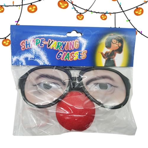 Lueear Prank Eyeglass - Männliche und Frauen Kostüm Brille Spielzeug, einzigartiges Aussehen, Party-Zubehör für Familientreffen, Halloween, Cosplay-Partys, Aprilscherz von Lueear