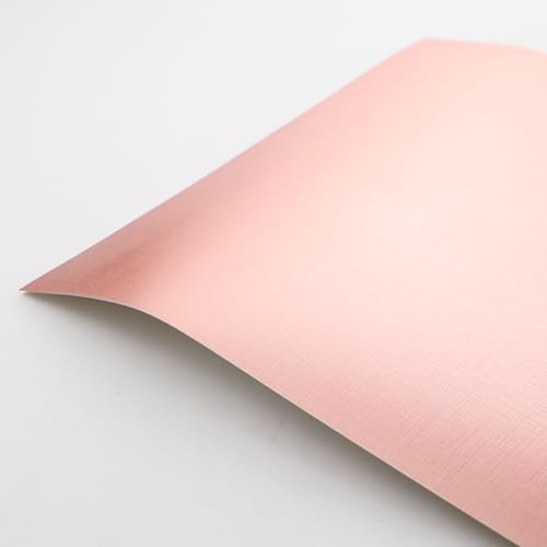 50 Blatt Struktur-Karton Tonkarton Rosegold, DIN A4 Bastelkarton, 250 g/㎡, Farbiges Papier für Scrapbooking, Kartenherstellung, Stanzen und andere Papierbasteleien von Luffy