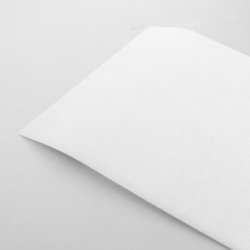 50 Blatt Struktur-Karton Tonkarton Weiß, DIN A4 Bastelpapier Weiß, 250 g/㎡, Farbiges Papier für Scrapbooking, Kartenherstellung, Stanzen und andere Papierbasteleien (Weiß) von Luffy