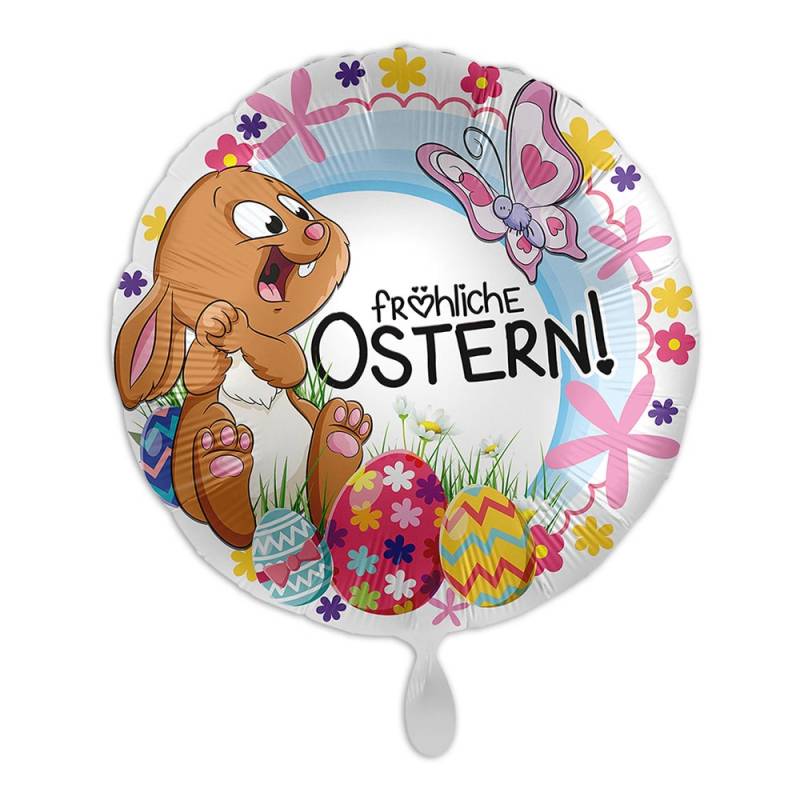 "Fröhliche Ostern", Heliumballon rund Ø 34 cm von Luftballon-Markt GmbH