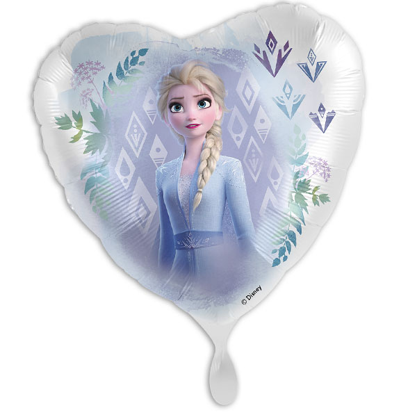 Frozen Folienballon mit Elsa-Motiv in Herzform, 35cm x 33cm von Luftballon-Markt GmbH