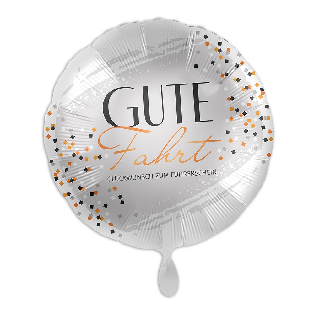 Glückwunsch zum Führerschein, Folienballon für Luft u. Heliumfüllung von Luftballon-Markt GmbH