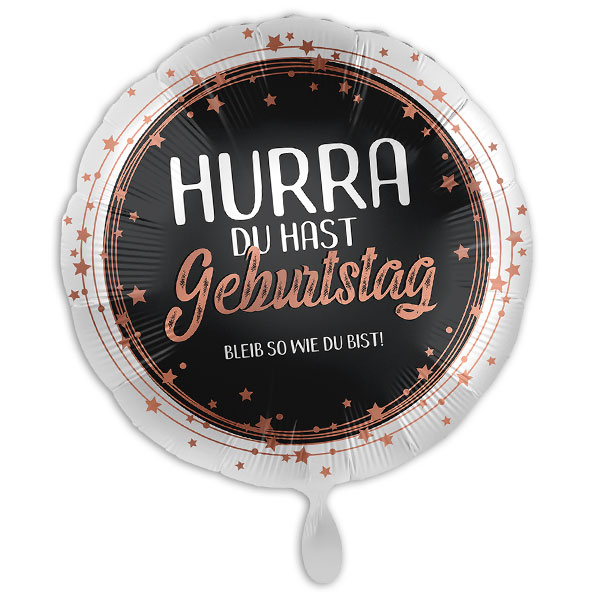 "Hurra Du hast Geburtstag" Heliumballon für Luft u. Heliumbefüllung von Luftballon-Markt GmbH