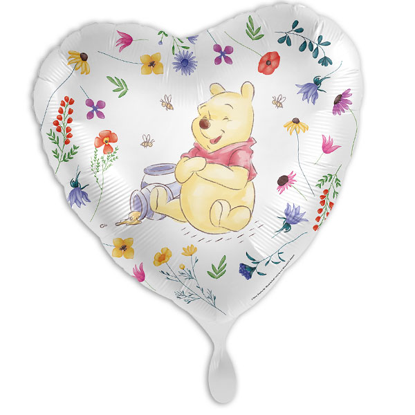 Winnie Pooh Folienballon in Herzform, 35cm x 33cm von Luftballon-Markt GmbH