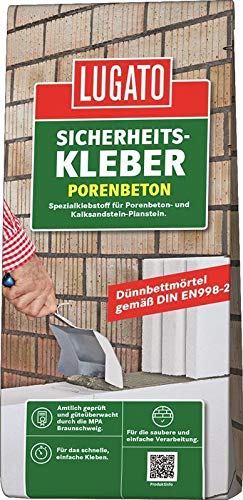 Lugato Sicherheitskleber Porenbeton 5 kg von Lugato