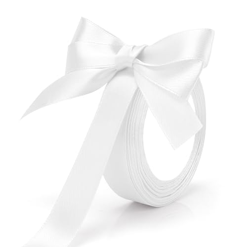 Geschenkband Weiß,Satinband,Geschenkband Breit,Schleifenband Hochzeit,Schleifenband Weiss,Satinband Weiss,Geschenkband Weiss,Satinband Weiß,Weißes Band,Band Weiß,Schleifenband Weiß,Hochzeit Deko von Luktastic