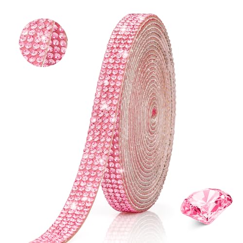 Strassband,Strassband Selbstklebend,Glitzersteine Selbstklebend,Glitzersteine Rosa,Glitzerband,Paillettenband,Glitzersteine Selbstklebend,Glitzerband Selbstklebend,Strasssteine Selbstklebend von Luktastic