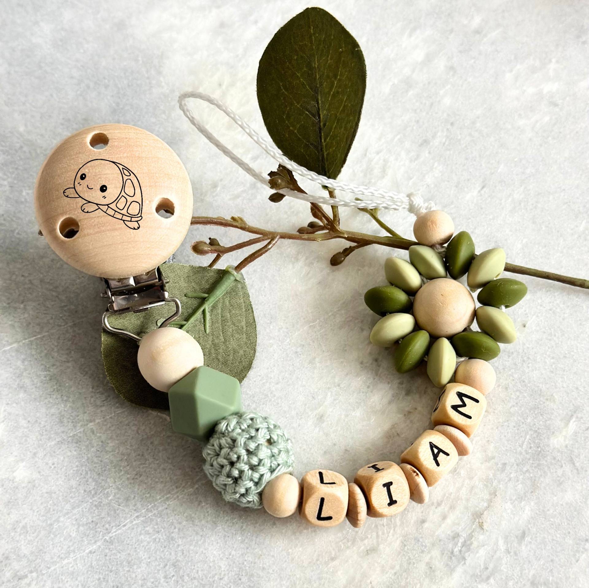 Schnullerkette, Schnullerkette Mit Namen, Personalisiert, Baby Geschenk von LulismadeBoutique