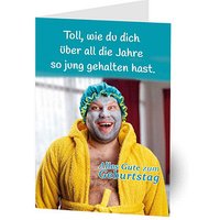 LUMA Geburtstagskarte Humor "jung gehalten" DIN B6 von Luma