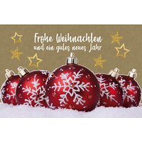 LUMA Weihnachtskarte Kugel mit Schneeflocke DIN B6 von Luma