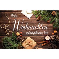 LUMA Weihnachtskarte Rustikal DIN B6 von Luma