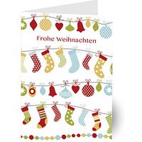 LUMA Weihnachtskarte Socken DIN B6 von Luma