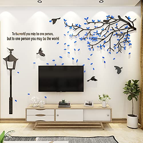 3D Wandtattoo Baum DIY Wandaufkleber Sticker Groß Baum der Straßenlaterne Wandsticker für Wohnzimmer Schlafzimmer Kinderzimmer Wanddeko Dekoration von Luming