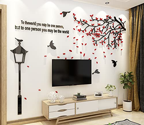 3D Wandtattoo Baum DIY Wandaufkleber Sticker Groß Baum der Straßenlaterne Wandsticker für Wohnzimmer Schlafzimmer Kinderzimmer Wanddeko Dekoration von Luming