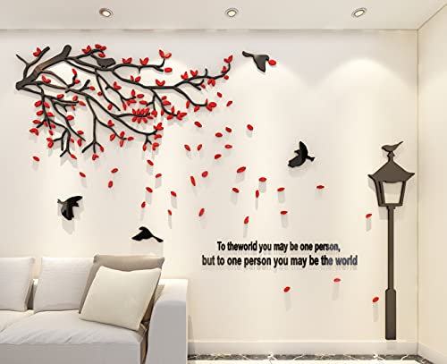 3D Wandtattoo Baum DIY Wandaufkleber Sticker Groß Baum der Straßenlaterne Wandsticker für Wohnzimmer Schlafzimmer Kinderzimmer Wanddeko Dekoration von Luming