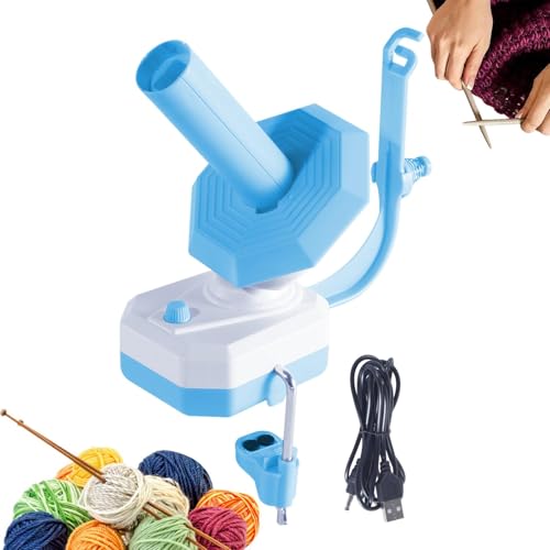 Automatischer Garn-Kuchenwickler - String Ball Garn Kuchen Wickler | Elektrischer Garnkugelwickler | Verstellbare Weben Kugelwickler | Automatischer Schnurwickler zum Häkeln, Stricken, Nähen von Lumiscent