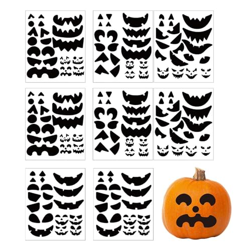 Halloween- -Aufkleber, Halloween-Spiele und Aktivitäten, Halloween- -Set, 8 Bögen, Halloween-Aktivitäten, Spielzubehör, Gastgeschenke von Lumiscent